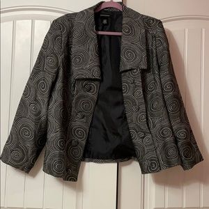 Black and Silver Suit Jacket